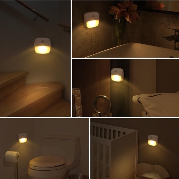 Cordless Stick-On indoor sensor LED Night Light (Warm White 2 pack) - Picture 3 of 9